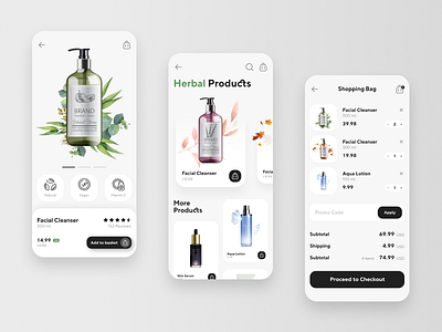 Herbal Products Store | App Design app app design design figma graphic design herbal ui uiux ux vector