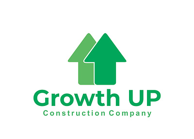 Growth up (real estate logo) abobe illustrator construction construction logo graphic design growth growth up logo design minimalist real estate vector