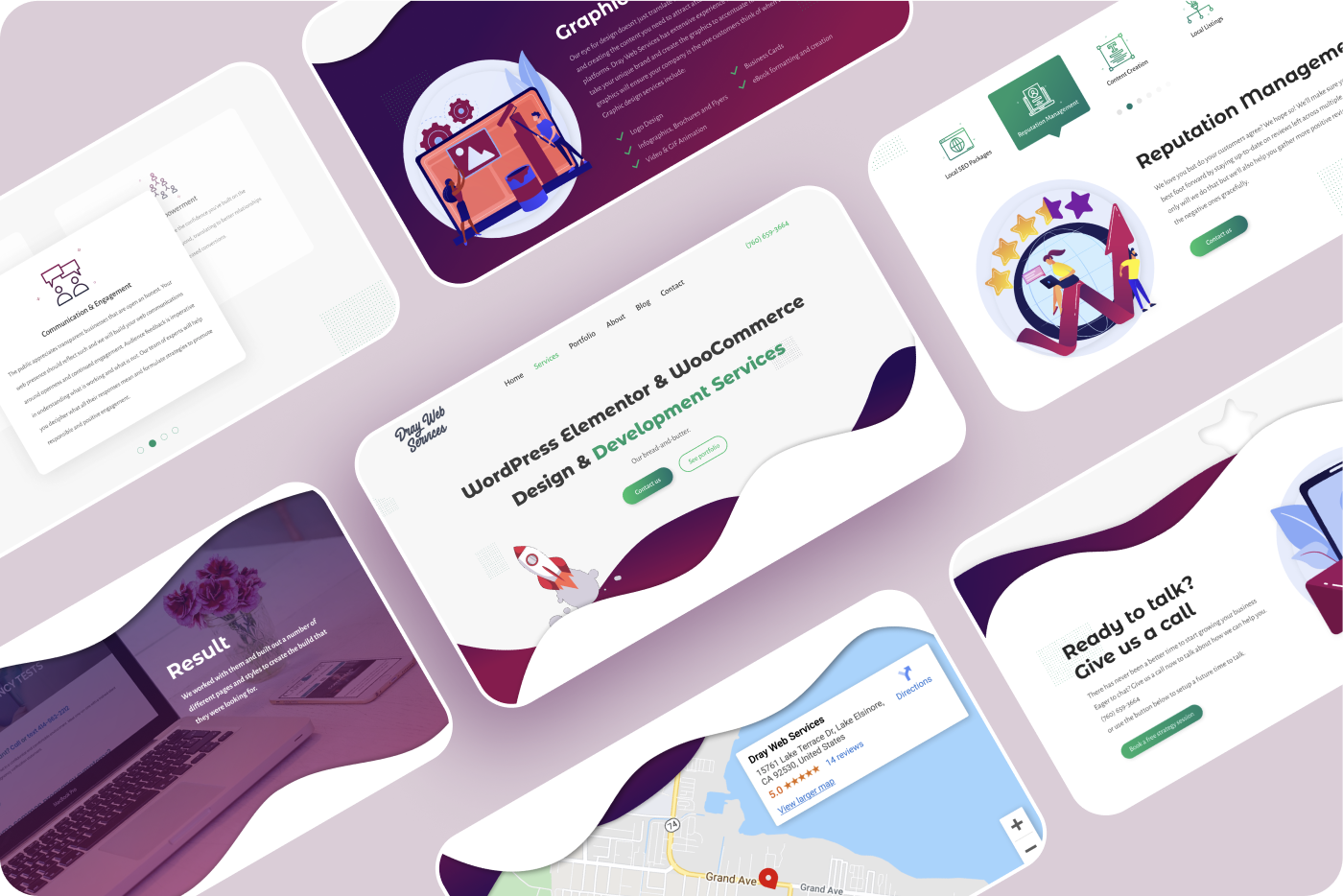 Dray Web Services: Web Design Agency agency branding design figma illustration ui user experience user interface ux vector web design