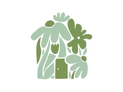 Sweet Home icon branding design floral flowers house icon identity logo