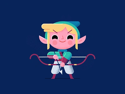 Archer Link archery arrow bow character design illustration legend of zelda link nintendo switch tears of the kingdom totk video games zelda