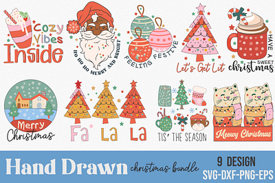 Hand Drawn Christmas Bundle mug