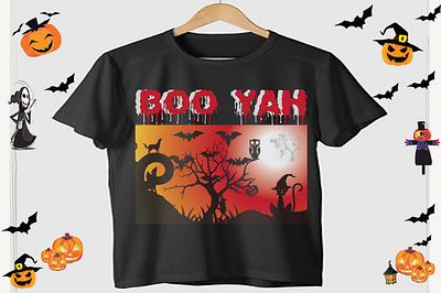 Boo yah halloween tshirt 2023