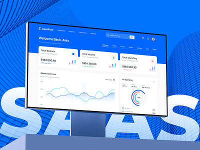 Cashflow Web-App Design cashflow web app design dashboard saas product design saas saas product saas tool saas ui saas webapp saas website ui webapp