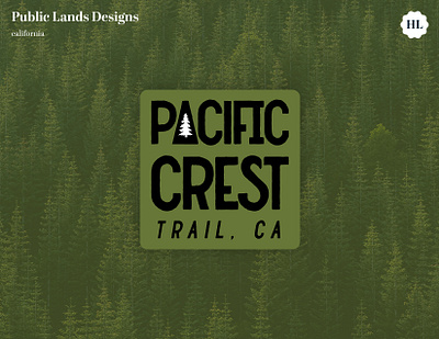 Pacific Crest Trail Sticker Design california design graphic design hiking illustration outdoors outdoors design pacific crest trail public lands thruhiking trail vector