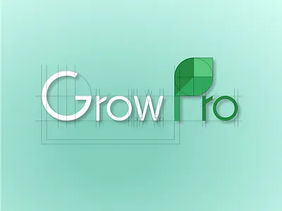 GrowPro - Logo Construction branding construction design graphic design illustration logo typography vector
