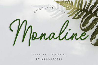 Monaline A Monoline Font aesthetic art brand identity branding calligraphy design font graphic design illustration modern monolinefont typography