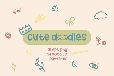 Cute doodles vector elements cute doodles digital art digital doodles digital illustration doodles graphic design illustration illustrator pattern pattern design seamles pattern vector elements