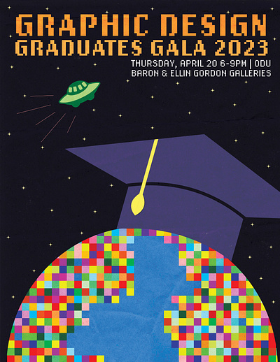 ODU Graphic Design Graduates Gala Poster design graphic design illustration poster vector