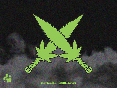 Cannabis crossed swords