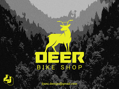 Deer Bike bike deer graphic design logo