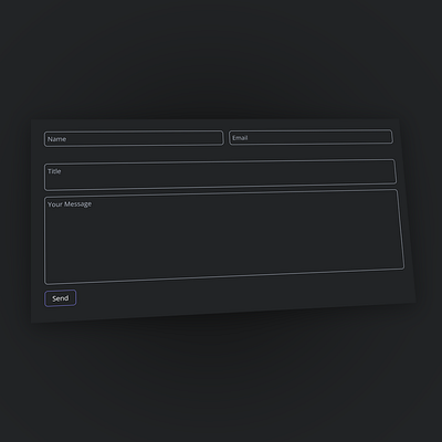 Simple Contact Form contact contact form ui uiux ux web design