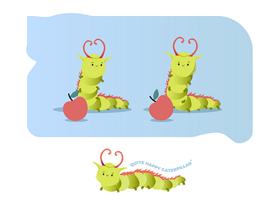 Сaterpillar illustration character illustration vector