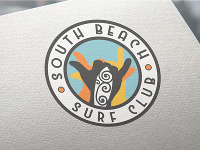 South Beach Surf Club branding corporate image design graphic design logo vector