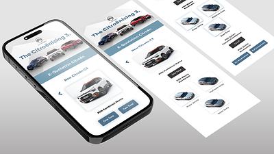 Citroën Indonesia E-Quotation landing page ui uiux design ux