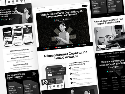 Landing Page - Internet Provider app branding clean connection design exploration graphic design internet internetprovider landingpage mobile promotion responsive ui uidesign uiux uiuxdesign uxdesign visualdesign webiste