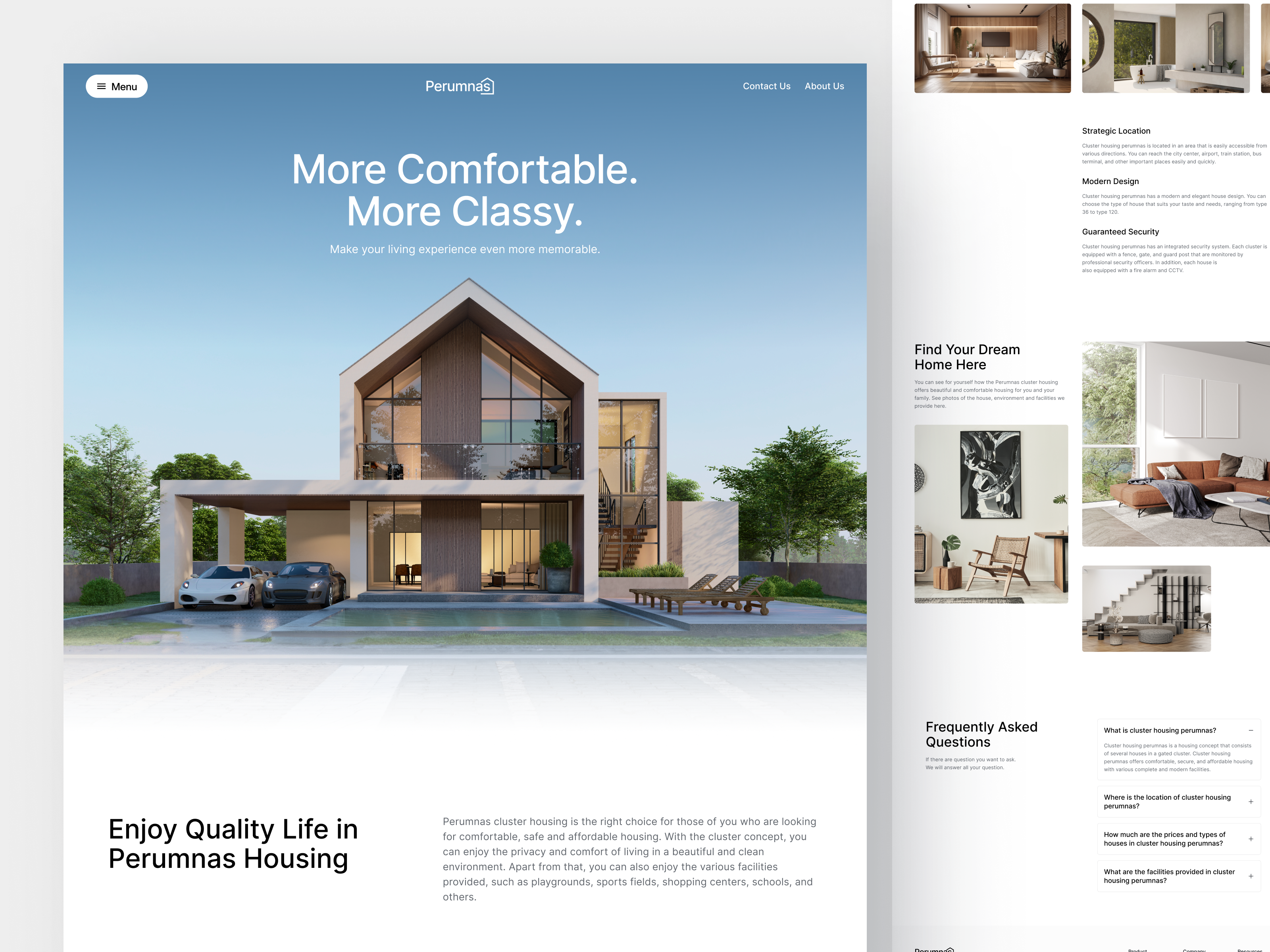 Perumnas - Real Estate Website agency apartment building clean design hotel house properties property property management property website real estate real estate agency real estate website realtor residence ui design web design website website design