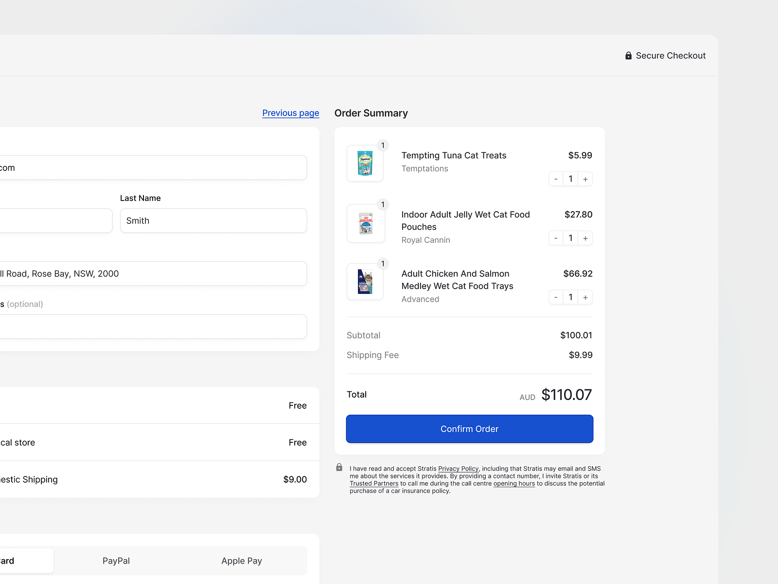 Stratis UI - Checkout by Monty Hayton on Dribbble