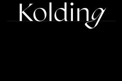 Kolding Font animation branding design graphic design illustration logo
