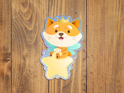 Dog fairy cartoon children dog dog fairy estampa hiro illustration kids king mascot mexico perro pet shiba inu star sticker vector