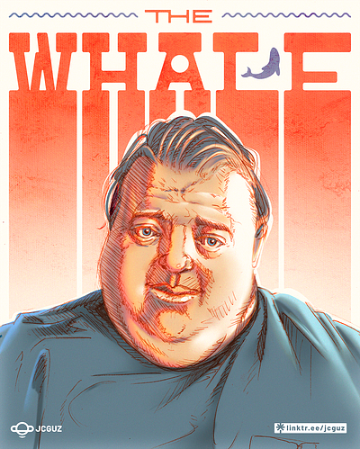 The Whale brendan fraser cartel cinema colors design graphic design illustration movie oscar pelicula poster the whale