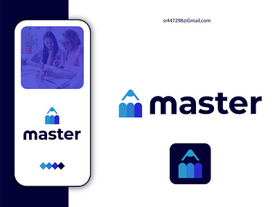 Education Logo design, m logo branding college course daily logo education learn learning app logo design logo designer logotype m master school teacher tutor university