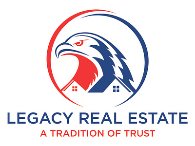 Legacy Real Estate Logo Design | eagle real estate logo branding design eagle branding logo eagle home logo eagle property logo eagle real estate logo graphic design legacy real estate logo logo