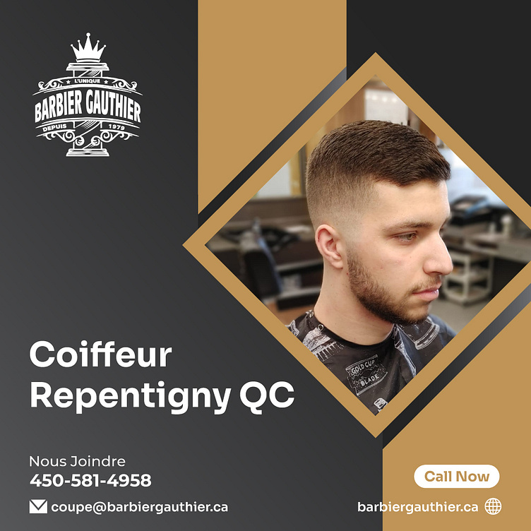Coiffeur Repentigny QC Barbe Repentigny by Barbier Gauthier on Dribbble