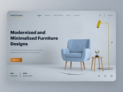 Furniture Web UI Design design figma furniture ui mobile design ui ux