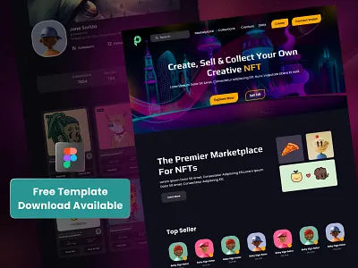 Paxa - NFT Marketplace Web Design branding business business consulting cryptographic design ecommerce landing page ui user interface web design