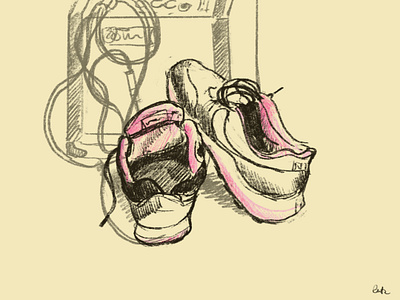 shoes art drawing illustration procreate shoes sketch