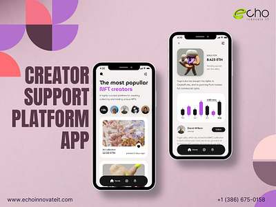 Creator Support Platform App app app development creator app creator support development hire app developer hire developer mobile app mobile app development