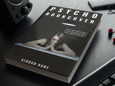 Psycho book cover design book cover book cover design book covers branding design graphic design illustration kdp psycho book cover design ui