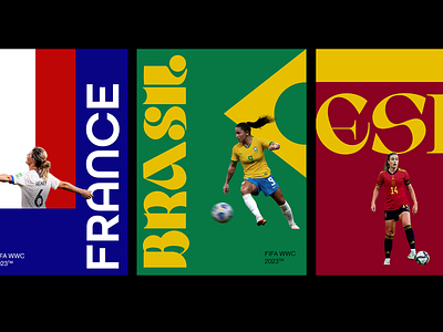 Fifa WWC'23 design identity poster sports visual