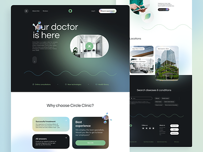 Hospital Website Concept clean design health healthcare hospital hospital website medical medicine ui web website