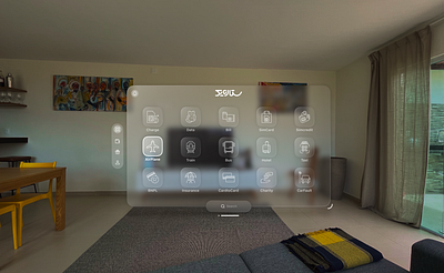 SetareYek App - Vision Pro app apple ar design interactive landingpage motion graphics productdesign spatial ui ui ux vr xr