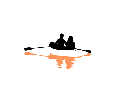 The last two adobe adobe illustrator art boat branding couple design graphic design illustration logo love minimal minimal art minimalism romance soothing vector vector art water