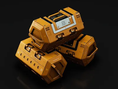 Sci-Fi Crate - Hard Surface Modeling 3d cinema 4d crate hard surface modeling scifi