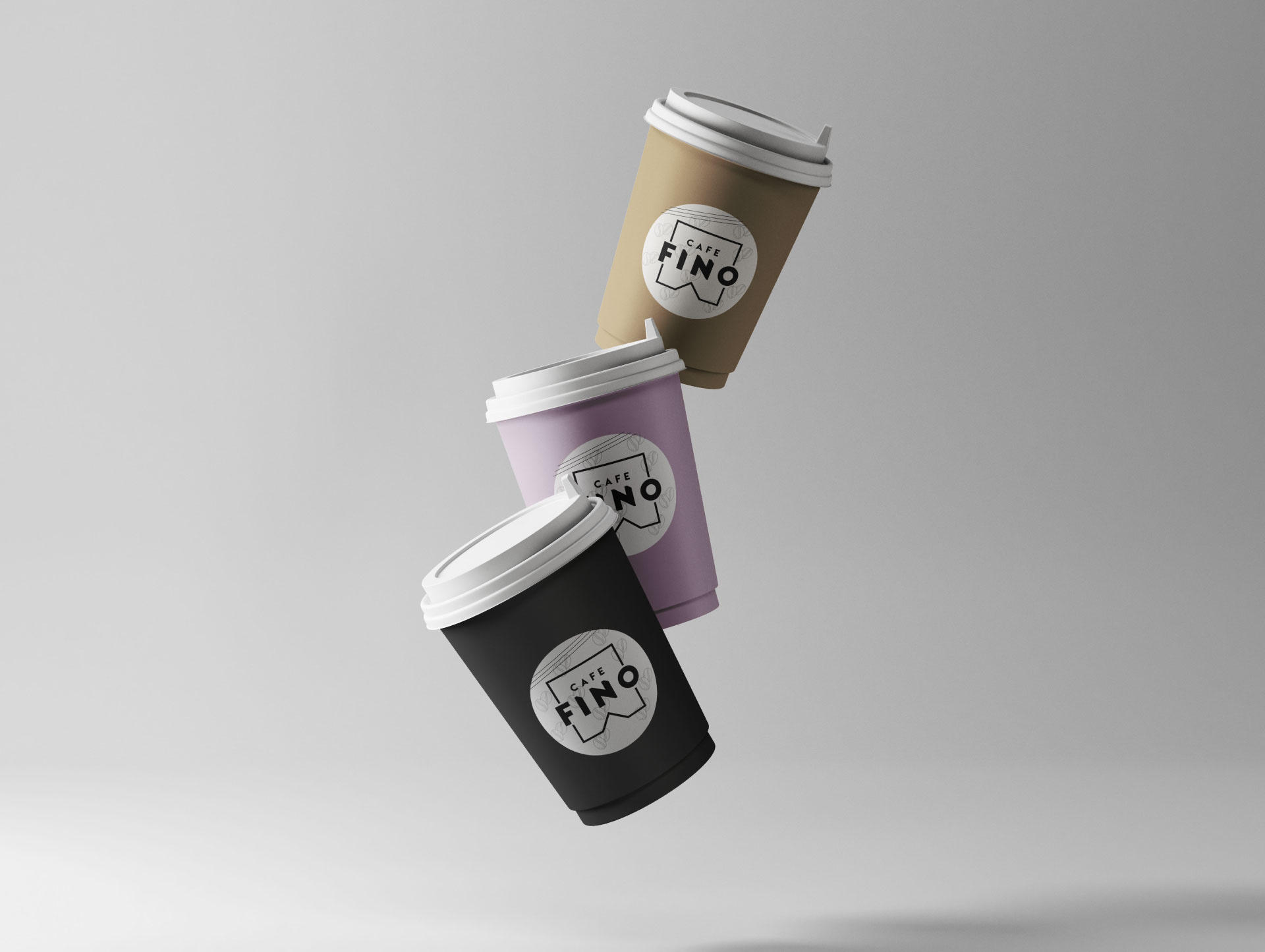 FINO CAFE BRANDING advertising banner brand identity branding cafe design fast food food graphic design illustration logo logodesign logtype marketing mockup photoshop restaurant stationery typography visual identity