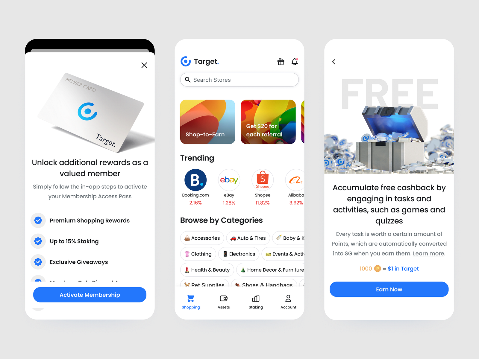 Cashback app for Target. by Jerry Huang on Dribbble