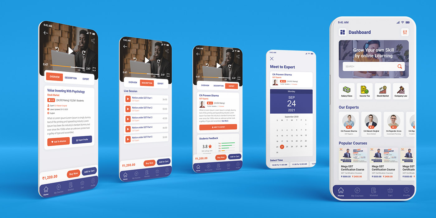 Tax4wealth Mobile Application app branding design graphic design illustration logo typography ui ux vector
