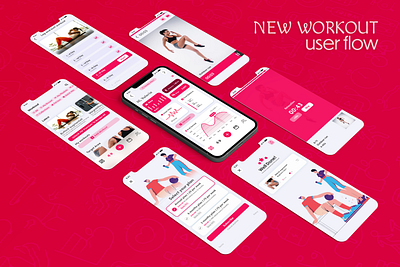 Fitguru App Design adobe xd app design creative process. creativeprocess design figma fitness mobile ui userexperience