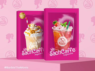 Barbie The Movie barbie design drawing drink graphic design illusrations illustration mockup movie packaging