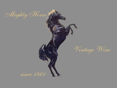 Mighty Horse branding logo ui ux