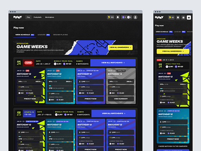 Pooky.gg - Gameweeks football game gameweek gaming nft pooky prediction product design soccer sport uxui web3