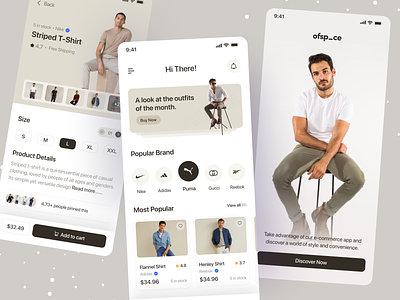 E-commerce App UI add to cart app buy cart clothing collection design e commerce ecommerce shop ios app mans clothing mobile ofspace online shopping online store sale shop shopping shopping shop store