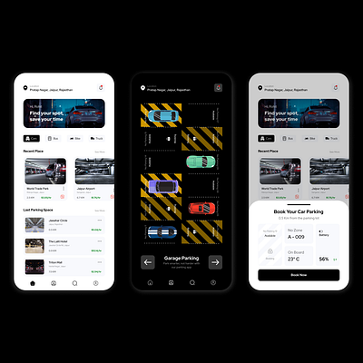 Car Parking Mobile App 3d animation branding design development graphic design illustration landing page logo mobile app motion graphics prototyping software interface ui ux vector visual design web design wireframing