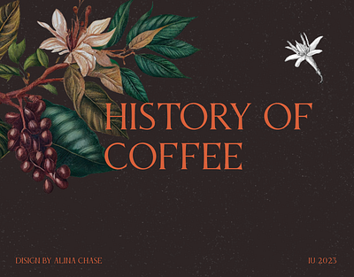 Landing page | History of coffee branding coffee design figma graphic design landing landing page photoshop study ui uiux ux web web design web site