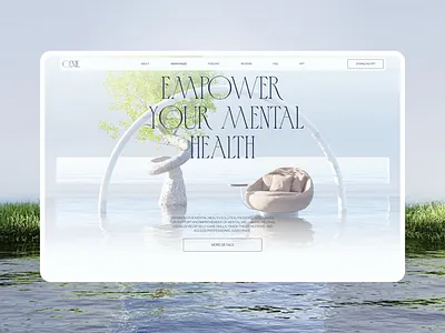 Genie® - Mental Health Website / Ui animation animation awwwards fulcrum health startup interaction landing page meditation website mental health mental health app motion online mediatation startup trend ui ui animation ux web animation web design wellness app wellness landing page