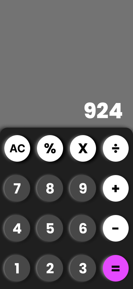 Calculator by Tech_bee(sai) on Dribbble